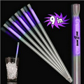 Animated Glow Straws - 9" - Purple